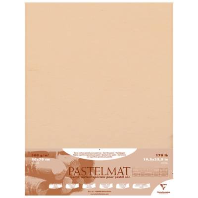 Paquet de 5 feuilles Pastelmat maïs 50x70cm 360g - CLAIREFONTAINE