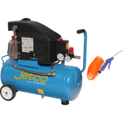 Compresseur mobile JetCo 25 LACME12 m³/h mono 24L 8 bar - 104300 - LACME SARL