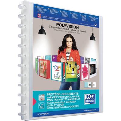 Protège documents Vario-Zipp 20 Pochettes personnalisable transparent incolore