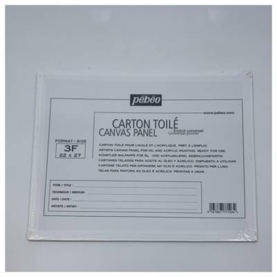 Carton toilé pour l'huile et l'acrylique format 3F 22X27