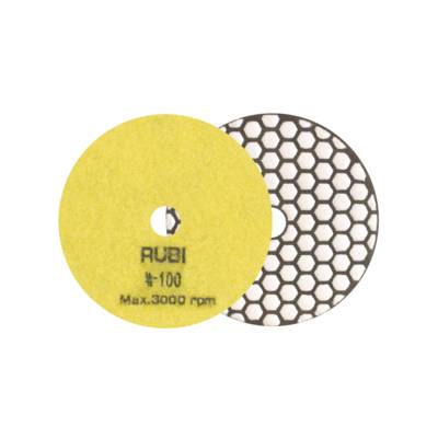 Disque diamanté polis et ponçage à sec - grain 100 - Ø 100 mm - Gedimat - RUBI