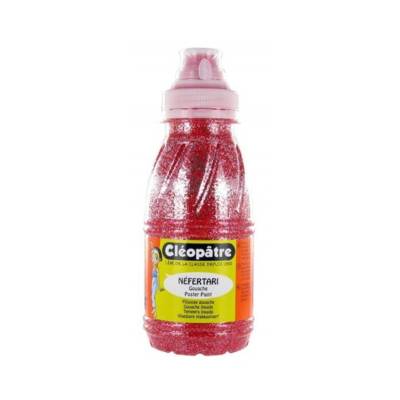 Peinture à l'eau Pailletée Rouge en 250 ml