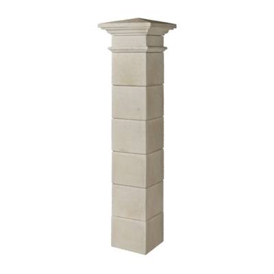Kit 2 piliers VALANÇAY ton naturel - h.212 x L.35 x l.35 cm - Gedimat