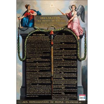 Poster pédagogique "Droits de l'Homme" 52 x 76 cm