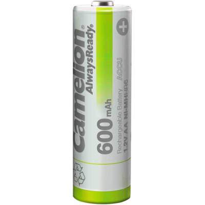 Pack de 4 piles rechargeables Camelion AlwaysReady Mignon AA 600mA