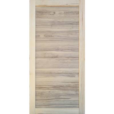 Porte seule à recouvrement MANOSQUE plaqué bois fraké brut - 204 x 73 cm - Gedimat