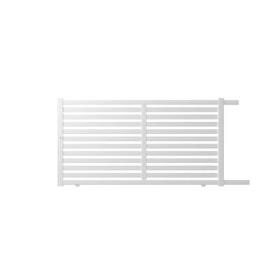 Portail coulissant MERLIN alu blanc - Gedimat - GARDEN GATE