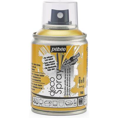 Aérosol 100 ml Peinture opaque permanente faible odeur OR - PÉBÉO