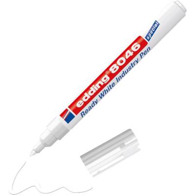 Marqueur Industriel prêt à l'emploi 8046 Permanent 1-3 mm Blanc - EDDING
