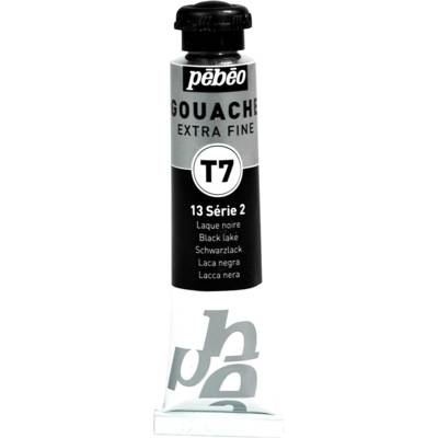 Tube 20ml Peinture Gouache T7 extra fine LAQUE NOIRE - PÉBÉO