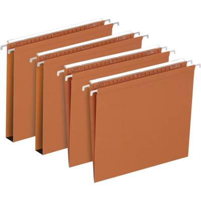 Boite de 25 Dossiers suspendus Tiroir Defi FLEX fond 30 mm 220g Volet d'arafage Orange