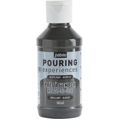 Peinture Acrylique POURING Expérience Prête à l'emploi 118ml GRIS FONCE