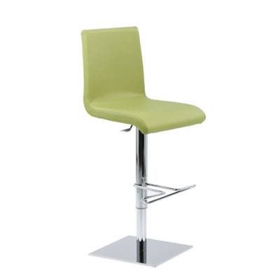 Tabouret MAMBO Haut dossier pied central chromé assise/dossier tissu