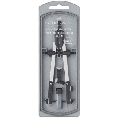 Compas à réglage rapide, argent / noir