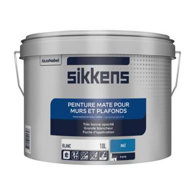 Peinture murs et plafonds blanc mat - Gedimat - SIKKENS ARTISANS