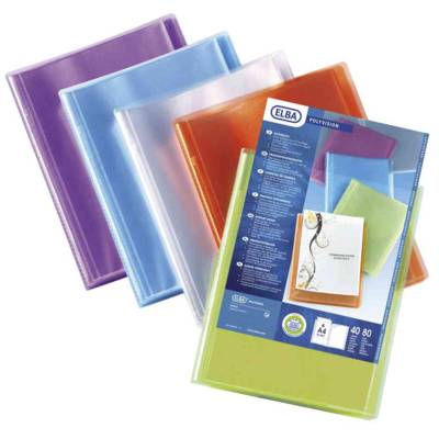 Protège-documents Polyvision personnalisable 80 vues couleur aléatoire - OXFORD