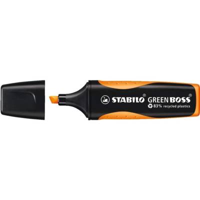 Surligneur GREEN BOSS Orange 83% à base de plastique recyclé - STABILO