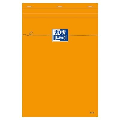 Bloc-notes Orange A4 80 Feuilles 80g Quadrillé 5x5