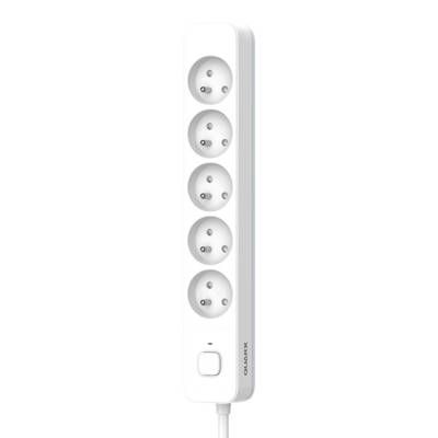 Multiprise 5 prises QUARX 3M + interrupteur - Gedimat