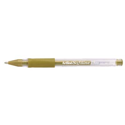 Stylo-bille encre gel "Softline 1900" pointe 1 mm or - Artline