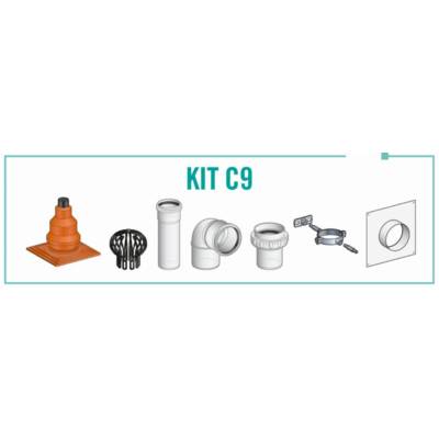 Kit C9 RACC80/125 80PPA Briq KTB C9 80-80PPA POUJOULAT - 27080583 - Maxoutil