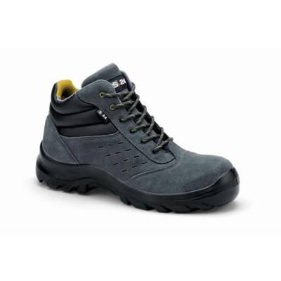Chaussures de sécurité S24 COPA S1P - Croûte de cuir velours gris - Taille 48 - 5702 - S 24 BOSSI INDUSTRIE