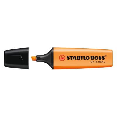 Surligneur BOSS ORIGINAL Rechargeable Pointe Biseautée 2-5 mm Orange - STABILO