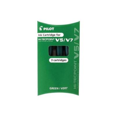 Pochette de 3 recharges pour V5/V7 BEGREEN encre verte