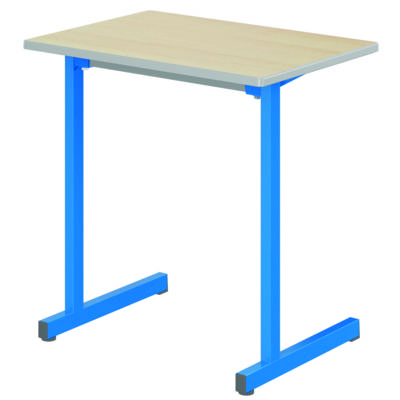 Table GANGE plateau ép.21 mm stratifié chant bois piètement époxy -