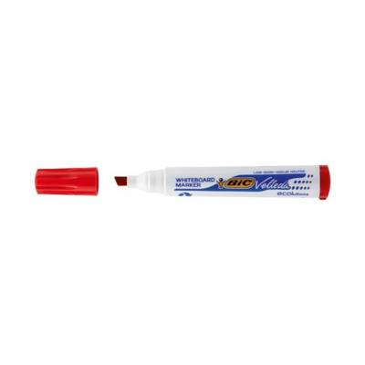 Feutre tableau blanc effaçable à sec 1751 ECOLUTIONS Pointe Biseau Large Rouge - BIC