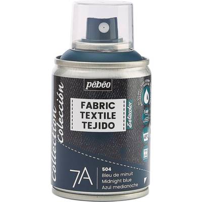 Peinture en Spray 7A - 100ml Spécial Textiles Naturels et Synthétiques - Bleu nuit