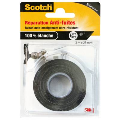 Adhésif auto-amalgamant noir - 3mx25mm - Gedimat - 3M BRICOLAGE et BATIMENT