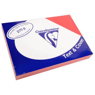 Paquet de 100 Couvertures reliure Text&Cover Toilé 270g A4 210x297 mm Rouge turc