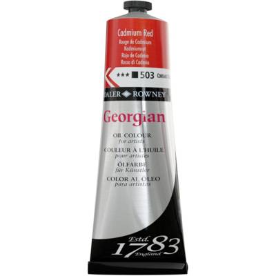 Tube 225ml Peinture à l'huile Georgian Rouge cadmium - DALER ROWNEY
