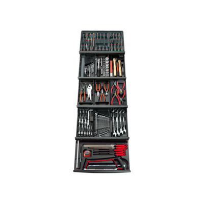 Composition de 143 outils FACOM 13 modules sur 4 tiroirs - CM.143PF