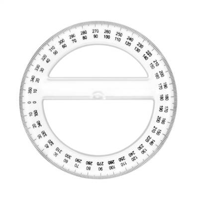 Rapporteur en plastique 360° 12 cm