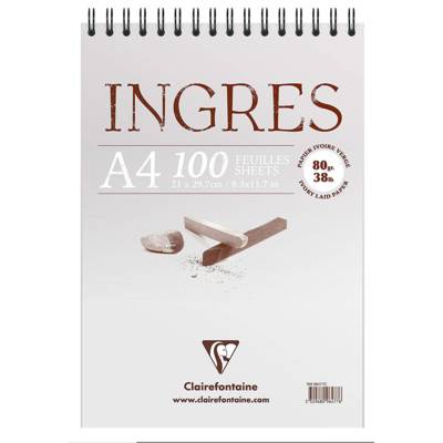 Bloc Ingres Etude vergé A4 100F 80g Ivoire