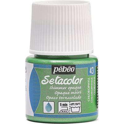 Flacon 45 ml Peinture SETACOLOR opaque pour textiles CHLOROPHY moiré