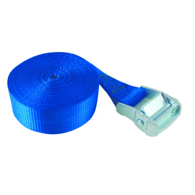 Sangle polypropylène avec came à griffes bleue larg.25mm - Gedimat - CHAPUIS