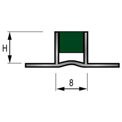 Joint de fractionnement à coller pvc gris - Gedimat - DINAC