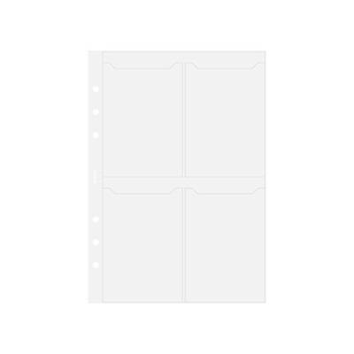 Porte-cartes de visite format A5 Transparent