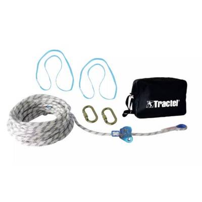 Ligne de vie temporaire 18 m TEMPO 3 TRACTEL pour 3 utilisateurs - 62862 - Maxoutil