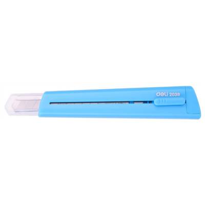 Cutter fun et fin 13 lames, bleu - capuchon plastique