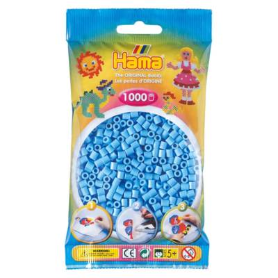 Sachet de 1000 Perles à Repasser Midi 5 mm Bleu pastel