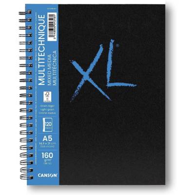 Carnet de dessin XL BOOK MIXED MEDIA, A5 120 Pages 160g
