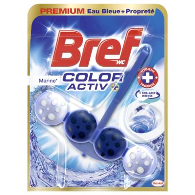 Bloc WC Color Activ+ Eau Bleue et Stop Odeurs 50g - Marine