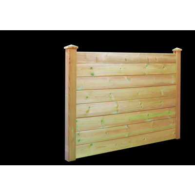 Lame de clôture classique rainure-languette Pin du Nord - 28 x 145 x 2000 mm - Gedimat