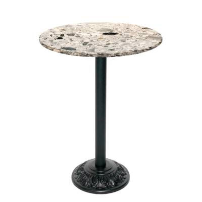 Mange-debout pied noir Ø70cm cepp - intérieur - RestooTab