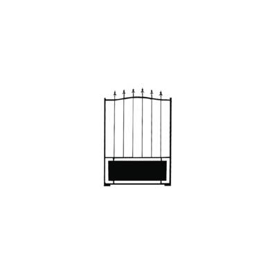 Portillon MONTARGIS battant fer - noir - L1 x H.1.55m - Gedimat