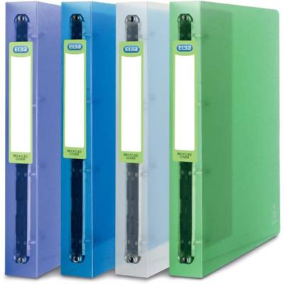 Classeur 4 anneaux 2nd life dos de 40 mm A4 couleur aléatoire translucide